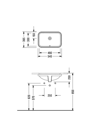 Serel - Tezgah Altı Lavabo 36x54 Cm - 0511dss110h- Diğer