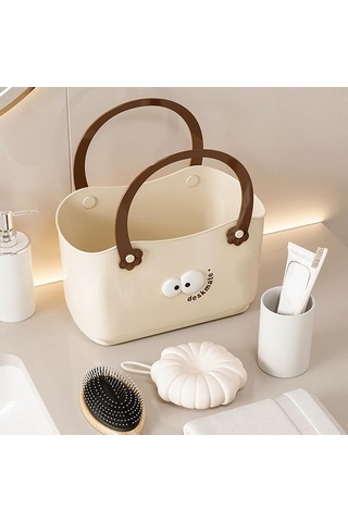 Pazly Tuvalet Temizlik Suntek Sepeti Malzemeleri Düzenleyici Duş We Bej