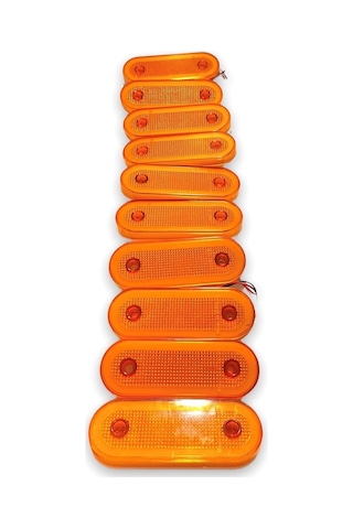 Ahmet Otomotiv 10 Adet Neon Sarı Renk 20 Ledli Parmak Lamba 12v-24v