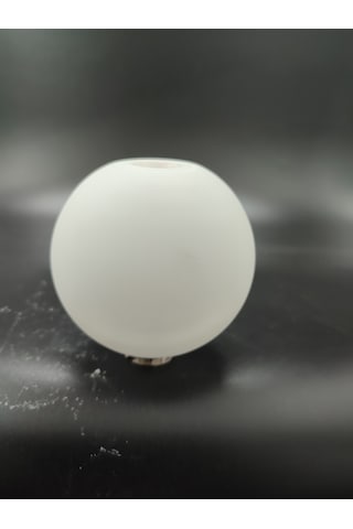 G.9 Ampule Göre,glob Avize Camı.beyaz Renkte Çapı:10.00 Cm Küre.kendinden Dişli. Süt Beyaz Mat Renkte