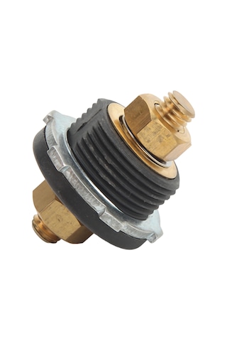 Qingmipy Araçlar İçin 250a Siyah - Akü Terminali Bağlayıcı, 3/8" Bakır Uç, Panelden Akü Kablolarını Kolayca Yönetin