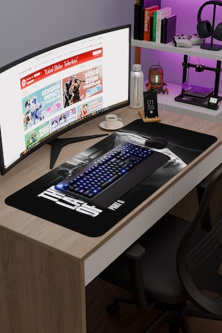 The Last Of Us Kaymaz Dikişli Kauçuk Oyuncu Mousepad V1 - 90x40 Xxl Gaming Mouse Pad Fare Altlığı