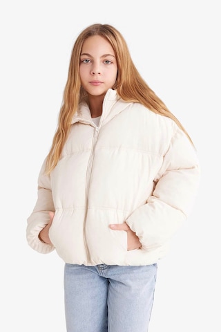 Defacto Kapüşonlu Mont Kız Çocuk F5876a826sper233 Ekru-er233