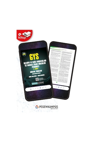2026 Gys Belediye Ve Bağlı Kuruluşları İle Mahalli İdare Birlikleri Personeli 1. Grup Görevde Yükselme Sınavlarına Hazırlık Konu Anlatımlı Soru Bankası E-kitap