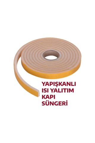 5 Adet 3 Metre Yapışkanlı Kapı Bandı Isı Yalıtım Süngeri Diğer