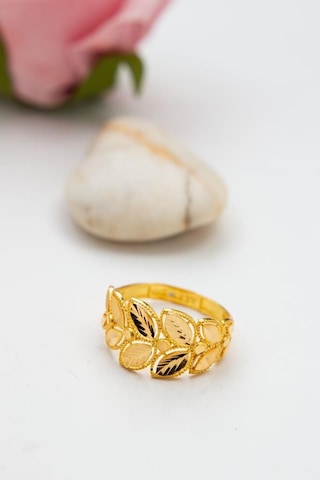 Latif Kuyumculuk 22 Ayar Altın Kalemli Yaprak Kadın Yüzük Lkyzk1538