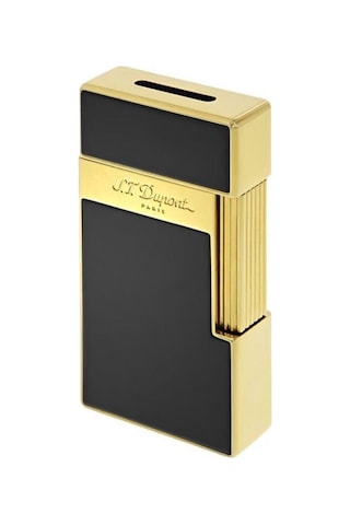 S.t. Dupont Bq Big D Golden Shiny Black Lacquer Çakmak 25002