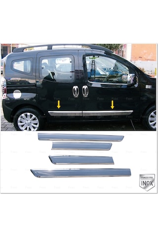 Citroen Nemo Krom Yan Kapı Çıtası 4 Kapı 2008 Üzeri P. Çelik