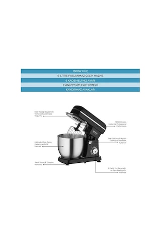 Lorenzo LRZ 1038 Master Plus Stand Mikser Hamur Yoğurma