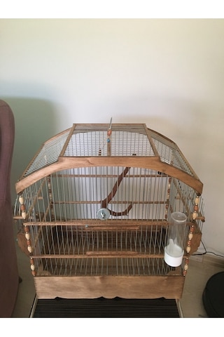 Naturbird Kavisli Çatı Ahşap Kuş Kafesi