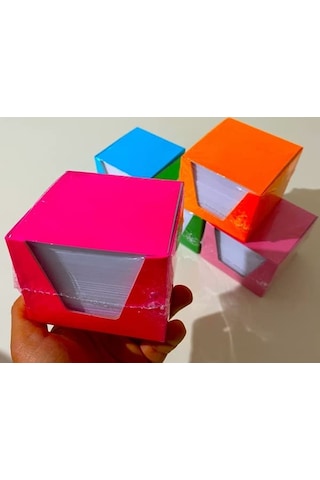 Küp Not 10 Paket Küp Blok Not Kağıdı 1. Hamur 8x8 Cm 500 Yaprak