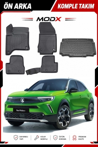 Ds7 Crossback Araca Özel 3d Havuzlu Paspas Takımı Ve Bagaj Havuzu Alt Kademe