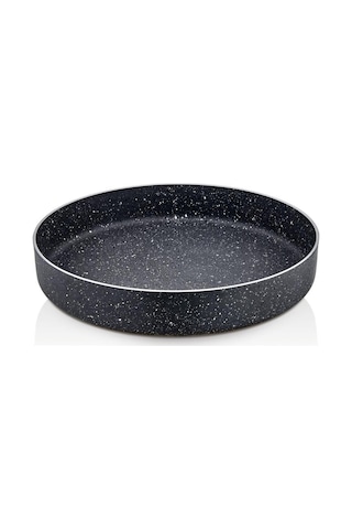 Eda Granit Fırıın Tepsisi - 28 Cm Granit Tepsi Gri