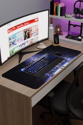 Furina Genshin Impact Anime Gacha V5 - 90x40 Xxl Gaming Mouse Pad Fare Altlığı