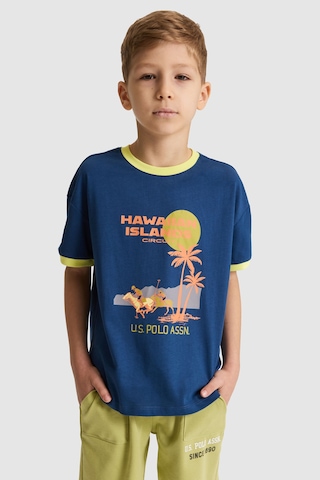 U.s. Polo Assn. Erkek Çocuk Açık Lacivert Tişört 50325624-vr059