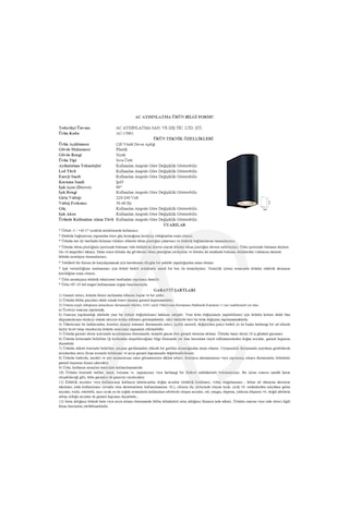 Çift Yönlü Oval Plastik Siyah Duvar Aplik Siyah