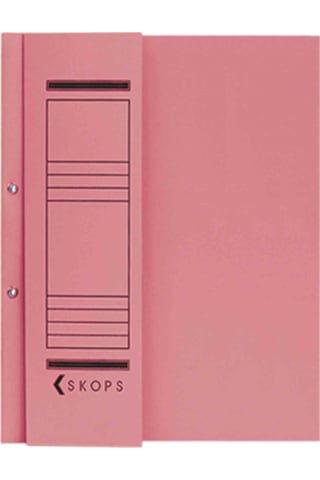Yarım Kapak Kapsüllü Karton Dosya 500 Adet Pembe