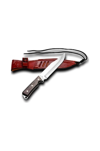 Bora 416 W Büyük Jungle Wenge Saplı Bıçak Kahverengi - Gümüş