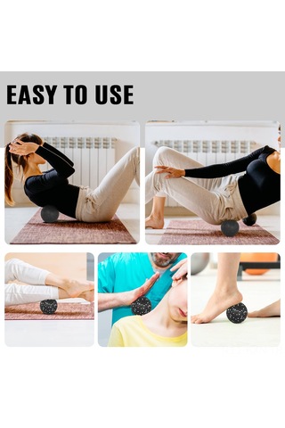 Kosona Epp Materyal Gövde Masaj Topu - Siyah 10cm, Günlük Egzersiz Ve Kas Geliştirme İçin Pratik Antreman Aracı Diğer