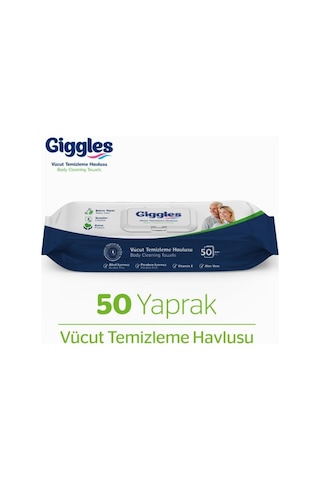 Giggles Vücut Temizleme Havlusu 12 x 50'li