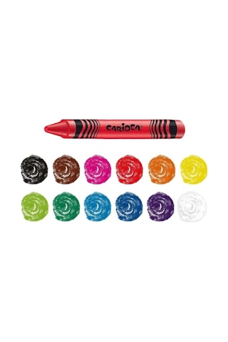Carioca Wax Pastel Boya 12'li