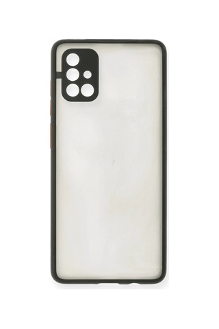 Samsung Galaxy A71 Kılıf Montreal Silikon Kapak - Siyah