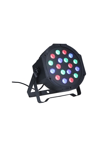 Gajeena 18 Led Rgb 18w Mini Paryam Işığı - Ses Kontrollü, Otomatik, Dmx512 Ve Ana-üye Modları - Aydınlatma Yoğunluğu Ayarlanabilir - Ac90-240v Küçük Avrupa Tipi Diğer