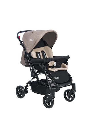 Tommybaby Luna 4'lü Set Puset Beşik Yağmurluk ve Bebek Arabası Antrasit