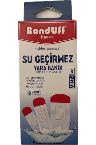 Banduff Su Geçirmez Yara Bandı 8li 2 Paket