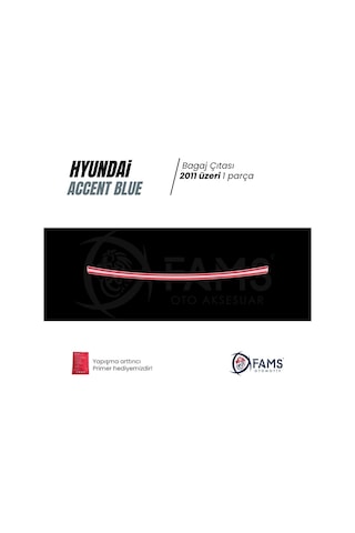 Hyundai Accent Blue Solaris Krom Bagaj Çıtası 2011 Üzeri P.Çelik