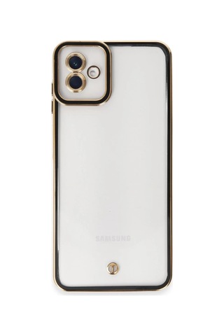 Samsung Galaxy A04 Kılıf Liva Lens Silikon - Siyah