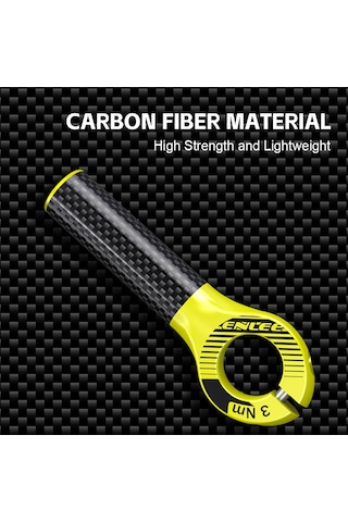 Karbon Fiber Bisiklet Gidon Dağ Bisikleti Gidon Kavrama Y28013b Siyah Siyah