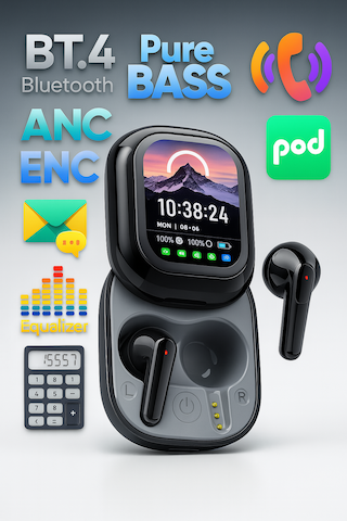 Qasul Kişiselleştirilebilir Renkli Dokunmatik Ekranlı Akıllı Saat