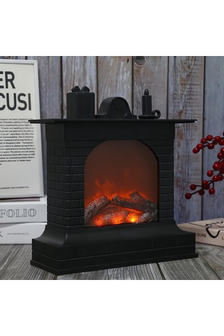 Dekoratif Led Işıklı Şömine Usbli -452 Renkli