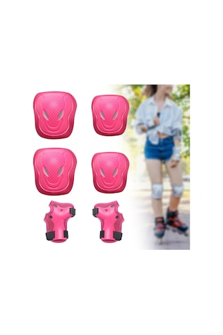 Suntek Koruyucu Dişli Seti Bisiklet Rahat Taşınabilir Dış El Pembe