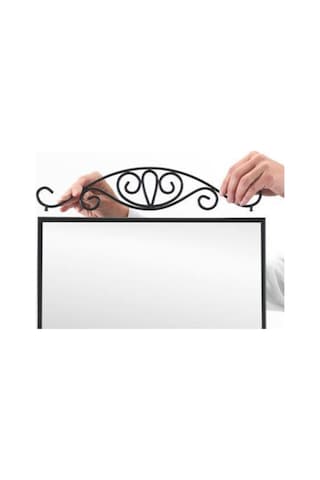 Karmsund Masa-makyaj Aynası Siyah 27x43 Cm Tepsili Ayna Siyah