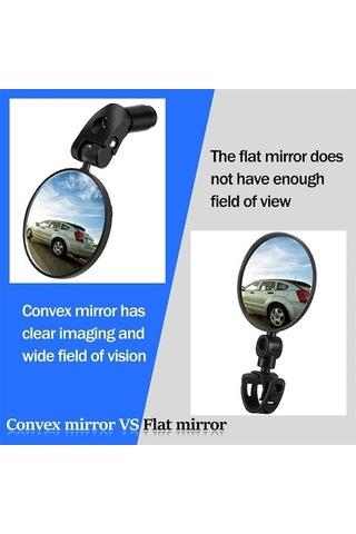 Yifomall Sones Bisiklet Geniş Görüş Geribakış Aynası - 360 Derece Döner, Hd Anti-glare, Tüm Kollara Uyumlu, Yüksek Güvenlik