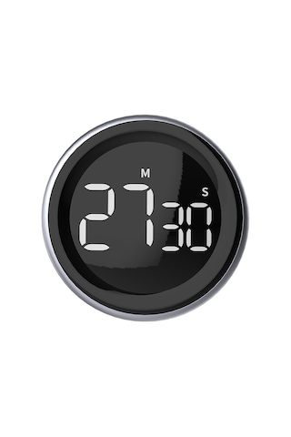 Symbee Siyah Manyetik Dijital Zamanlayıcı, Büyük Ekranlı Led Lcd, Çabuk Ayar, Yüksek Sesli Alarm, Mutfak-çalışma-çerez Zamanlayıcı