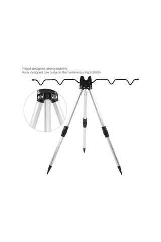 Didadodo Alüminyum Alaşımlı Mini Büzülme Olta Tripod Standı Ultra Kısa Katlanır Deniz Direği Ekipman Aksesuarı