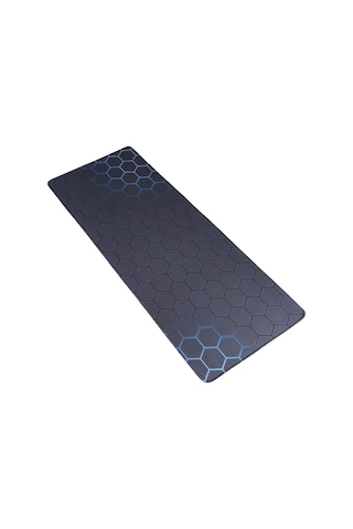 Kaymaz Kauçuk Kumaş Yüzey Oyunu Mouse Mat Klavye Pedi, Boyut: 60 X 30 X 0.2cm Mavi Petek