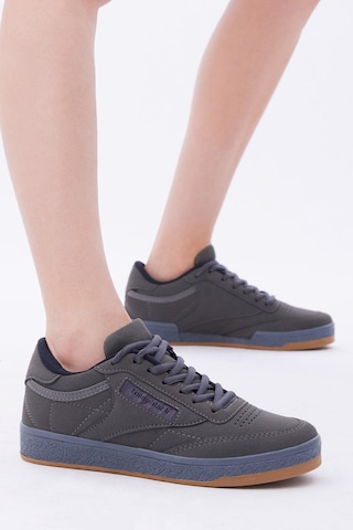 Tonny Black Rahat Kalıp Poli Taban Bağcıklı Unisex Füme Spor Ayakkabı Tb107-0 Füme