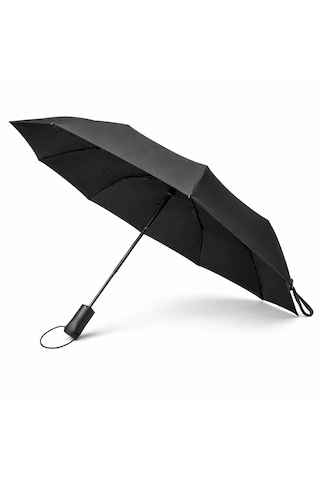 Bliss Umbrella Ergonomik Saplı 10 Telli Otomatik Şemsiye Siyah