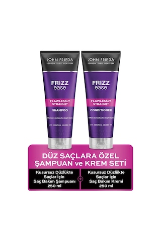 John Frieda Frizz Ease Flawlessly Straight Kusursuz Düzlük Şampuanı 250 ML + Saç Kremi 250 ML