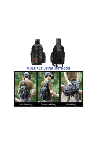 Novahub Siyah/kamuflaj, 600d Naylon, 22x13x41 Cm, 350 Gr, Çok Renkli Sırt Çantası Çok Renkli