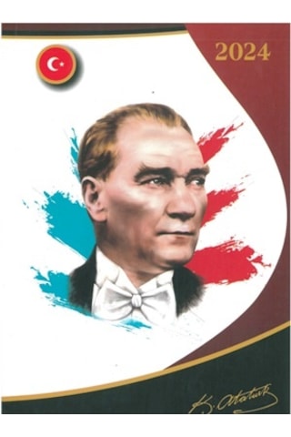 17x24 Atatürk Ajandası 2024 Özkan Res.3 Çok Renkli