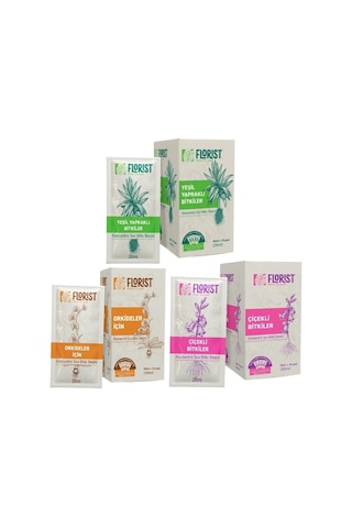 Florist Yeşil Yapraklı, Çiçekli Ve Orkide Bitki Besleme 3'lü Set