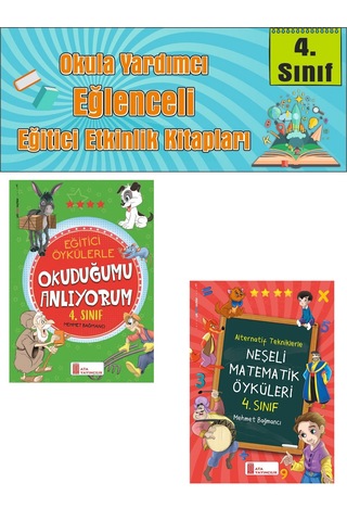 Ata 4.sınıf Okula Yardımcı Eğitici Öykülerle Okuduğumu Anlıyorum- Neşeli Matematik Öyküleri