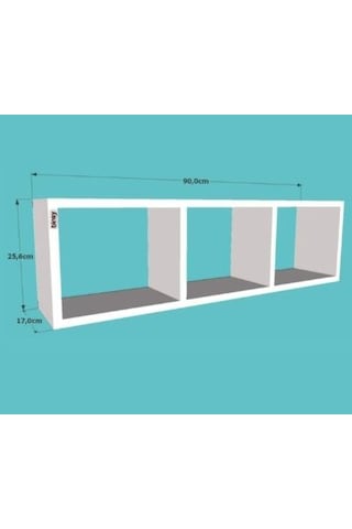 Yatay Raf ,dekoratif Raf,aksesuar Raf Kitaplık Lefkas Meşe