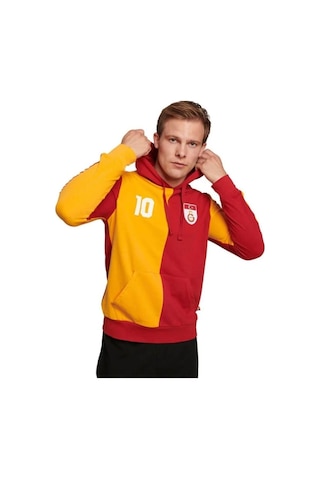Galatasaray Forma Lisanslı Metin Oktay Sweatshirt Sarı - Kırmızı