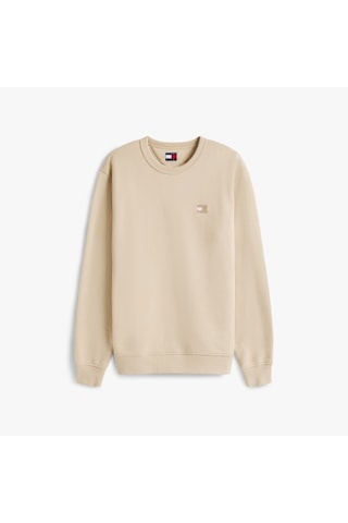 Tommy Hilfiger Tjm Reg Badge Crew Ext Erkek Yeşil Sweatshirt - Dm0dm20660